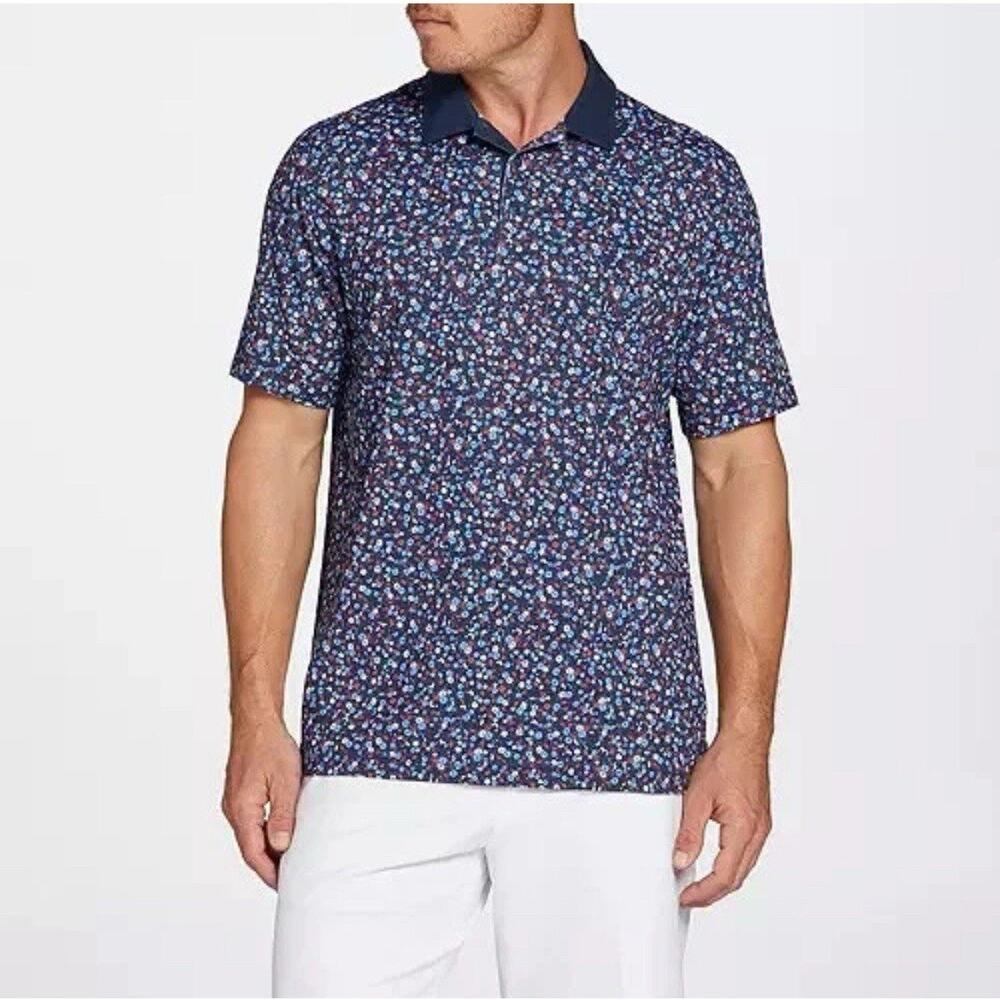 Walter Hagen Men's‎ Performance Fashion Polo Garden Party Navy Blue Sz S NWT